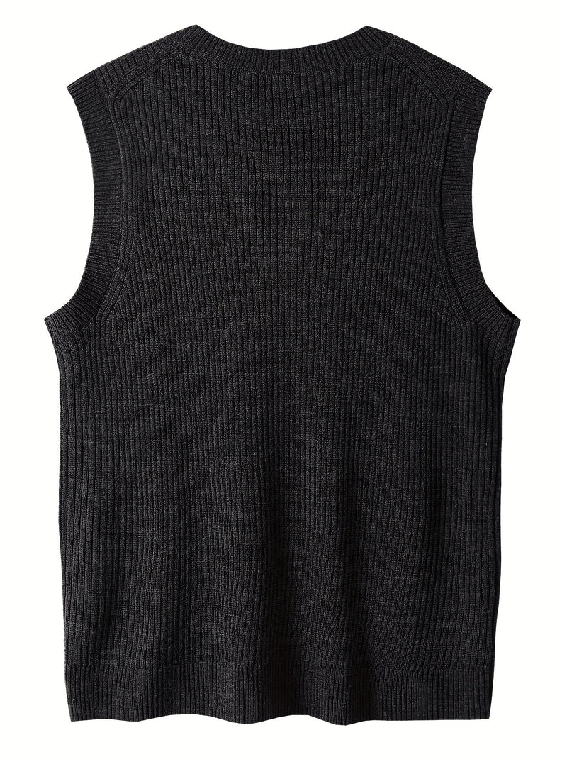 Lightweight Puffer Vest for Men | Ribbed Oversized Winter Outerwear