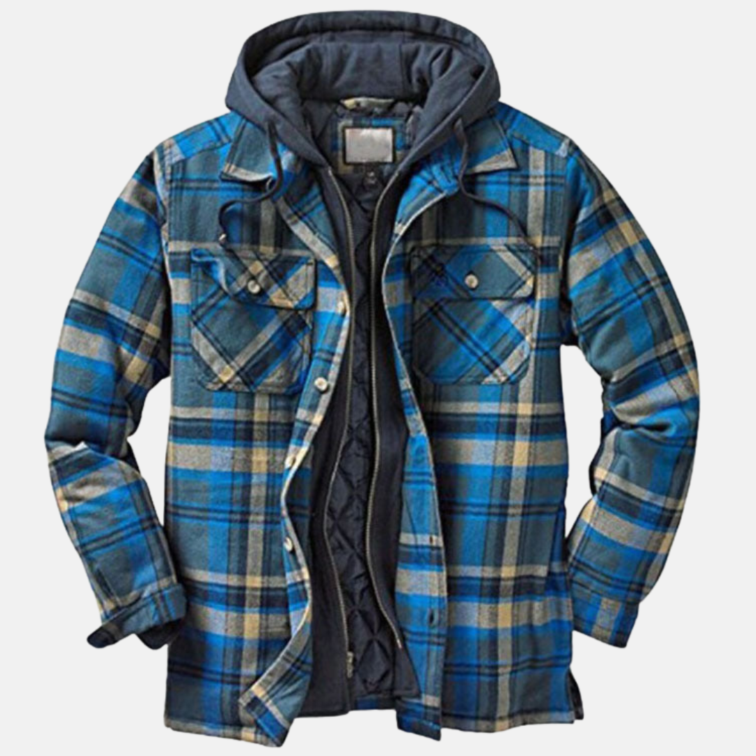 Hooded Quilted Jacket for Women | Button Front Warm Winter Layer