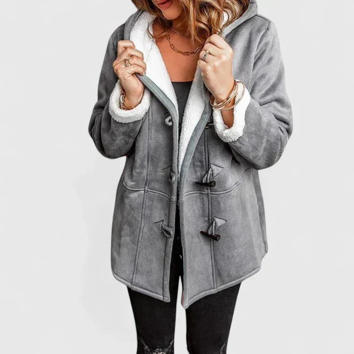 Fleece Lined Winter Coat for Women | Hooded Cold Weather Ready