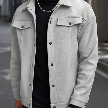 Everyday Winter Jacket for Men | Button Front Autumn Layering