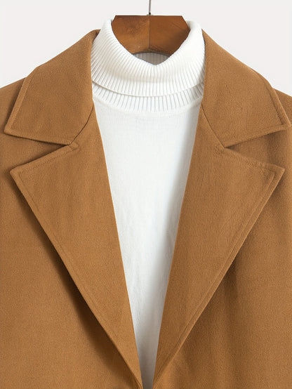 Longline Winter Coat for Women | Lapel Collar Cold Weather Ready