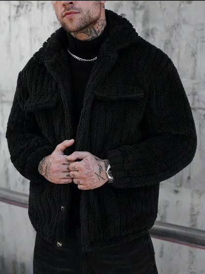 Insulated Winter Jacket for Men | Button Front Autumn Layering