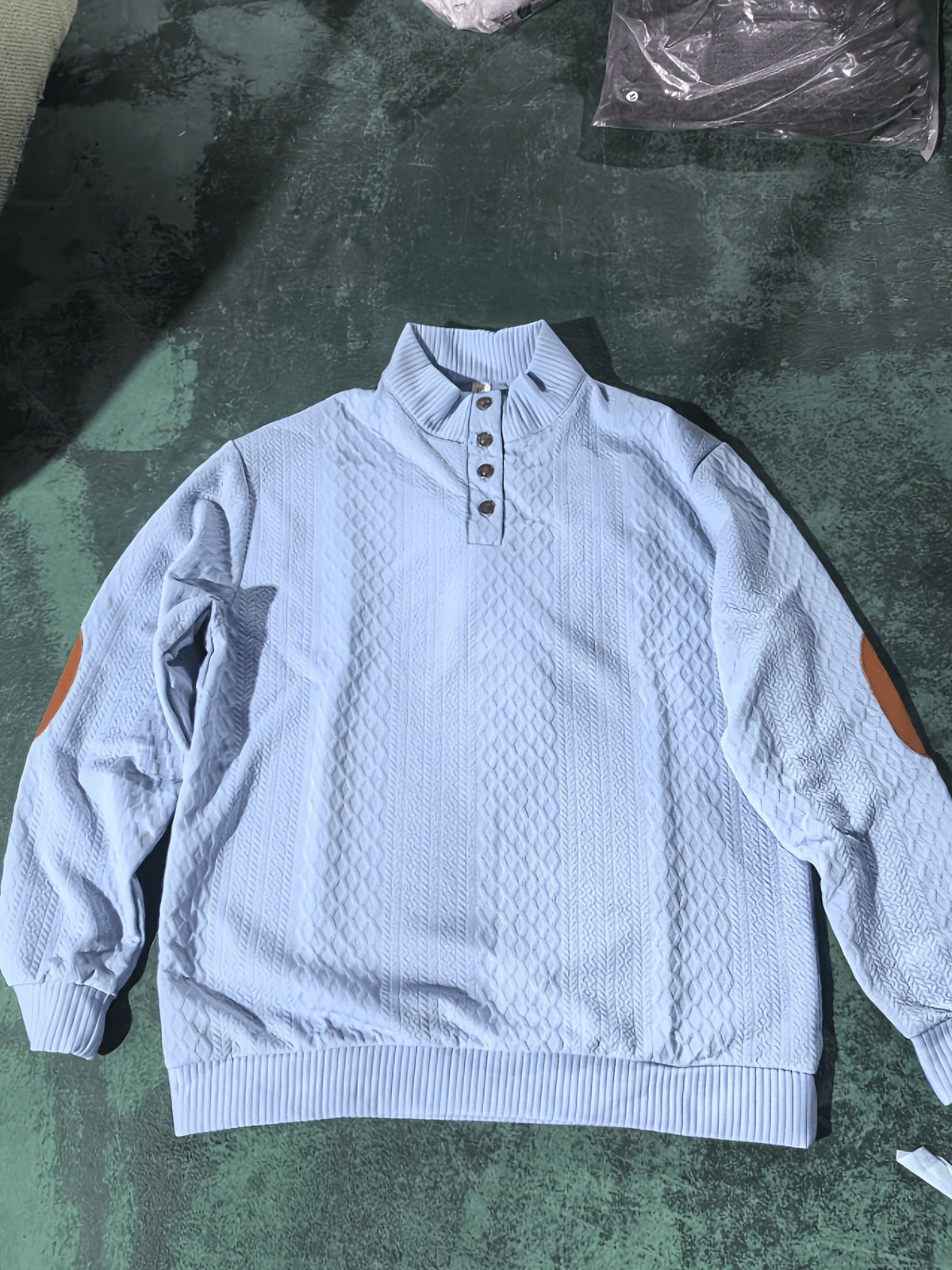 Oversized Sweater for Women | Button Front Funnel Neck Cold Weather Ready