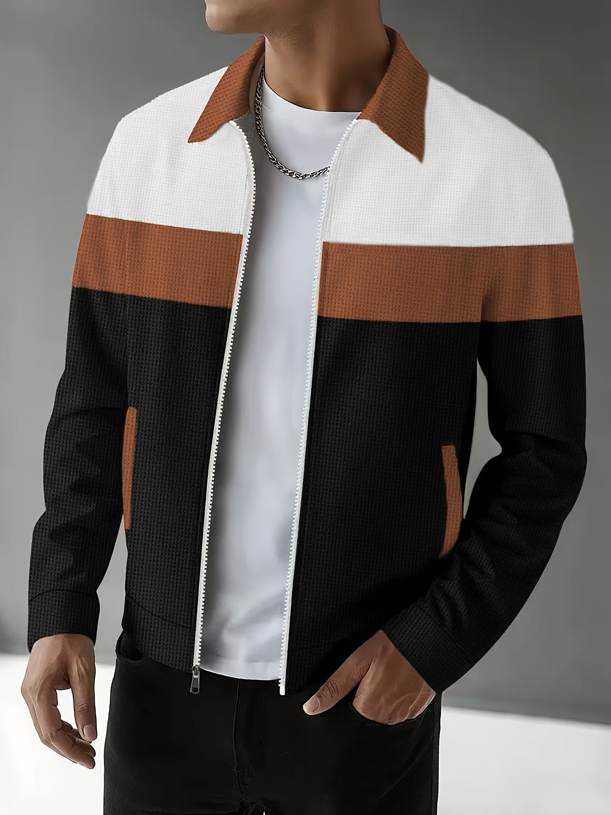 Classic Winter Jacket for Men | Full Zip Cold Weather Ready