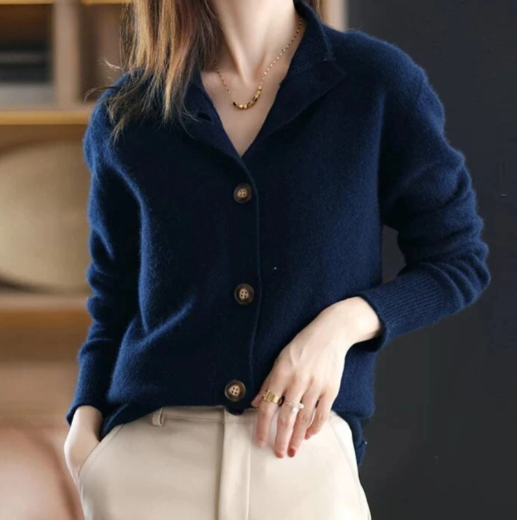 Button Front Cardigan for Women | Ribbed Cold Weather Ready