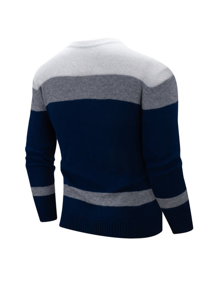 Everyday Sweater for Men | Ribbed Crew Neck Cold Weather Ready