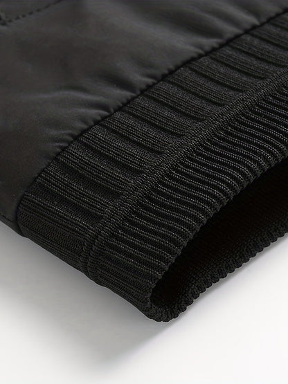 Everyday Bomber Jacket for Men | Ribbed Full Zip Warm Winter Layer