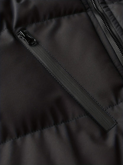 Hooded Quilted Jacket for Men | Ribbed Cosy Winter Style