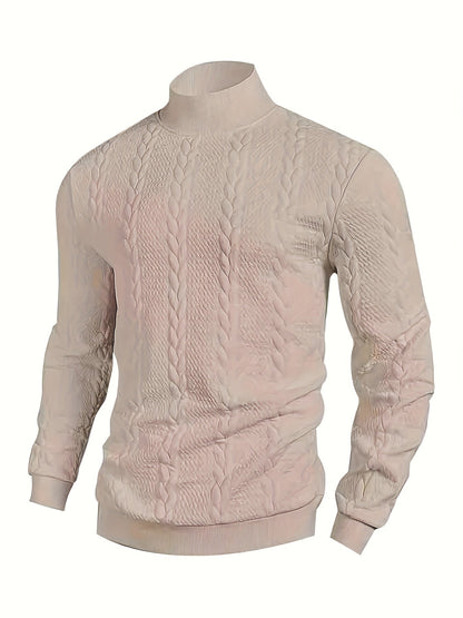 Turtleneck Sweatshirt for Men | Ribbed Cosy Winter Style