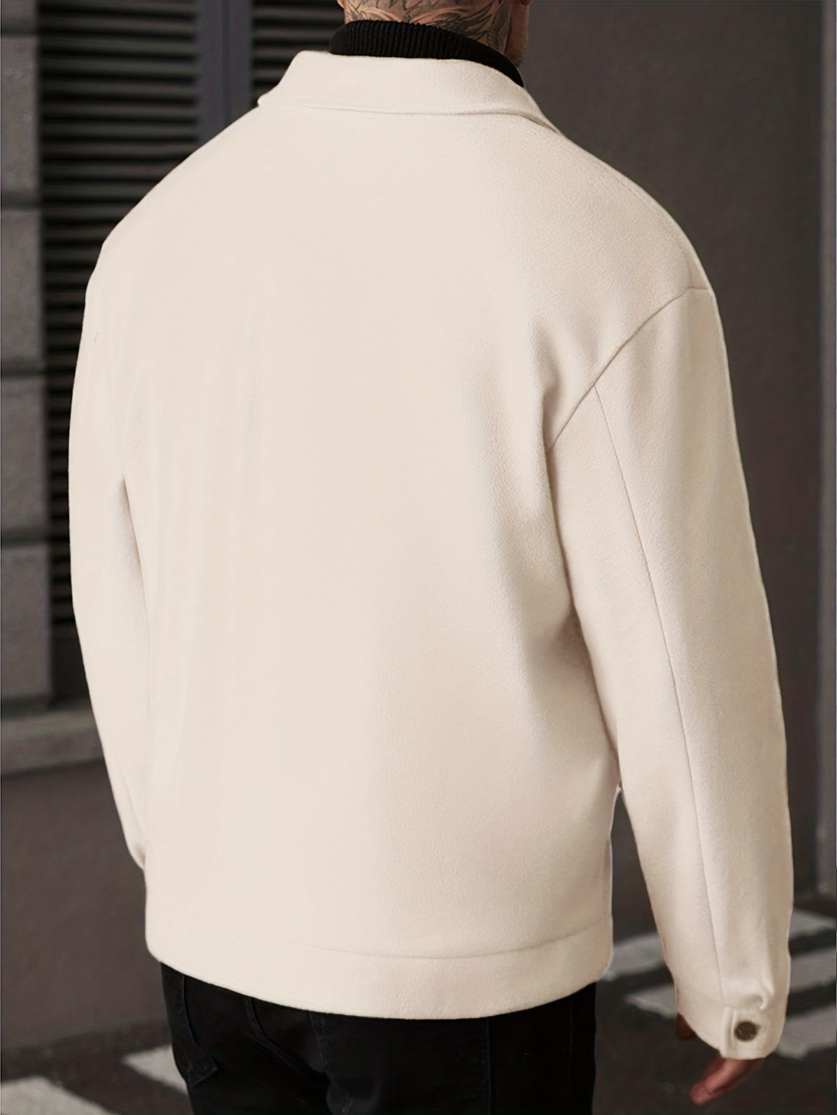 Oversized Winter Jacket for Men | Button Front Cold Weather Ready