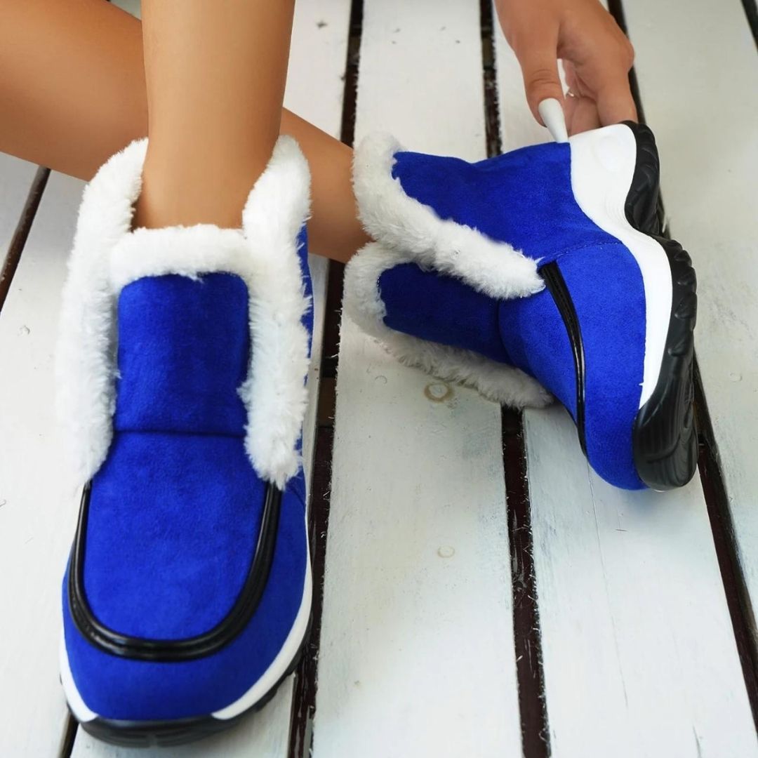 Platform Ankle Boots for Women | Pull On Buckle Strap Winter Ready Comfort