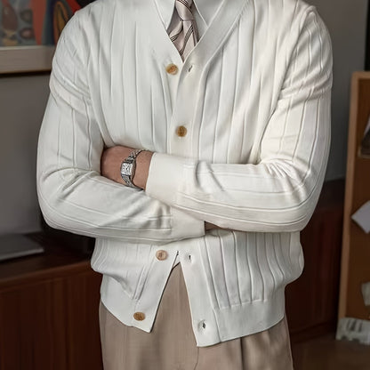 Oversized Cardigan for Men | Button Front Lightweight Cold Weather Ready