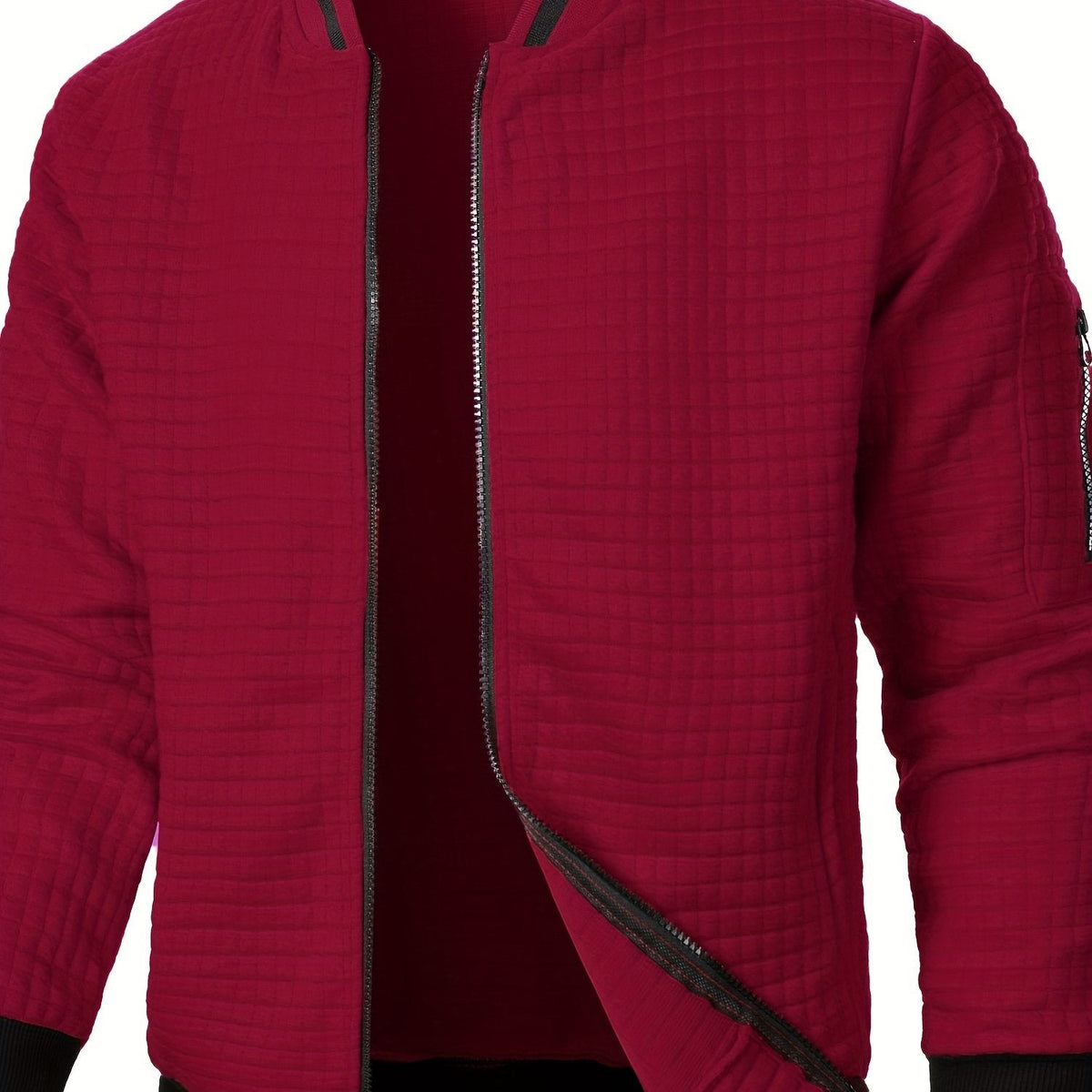 Warm Bomber Jacket for Women | Ribbed Funnel Neck Cold Weather Ready