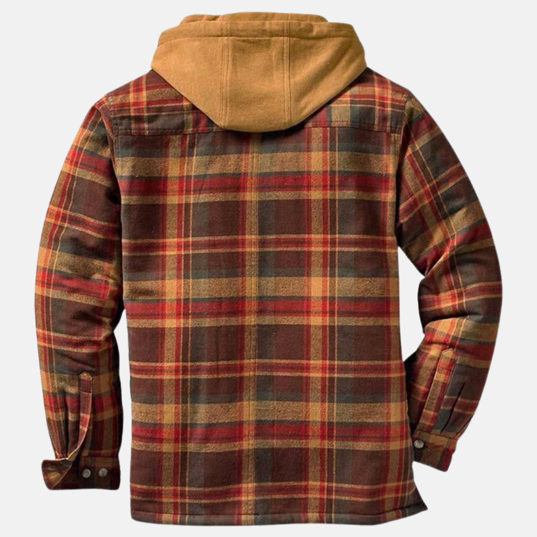 Hooded Quilted Jacket for Women | Button Front Warm Winter Layer