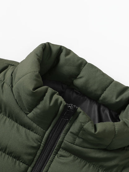 Lightweight Quilted Jacket for Men | Side Zip Cosy Winter Style