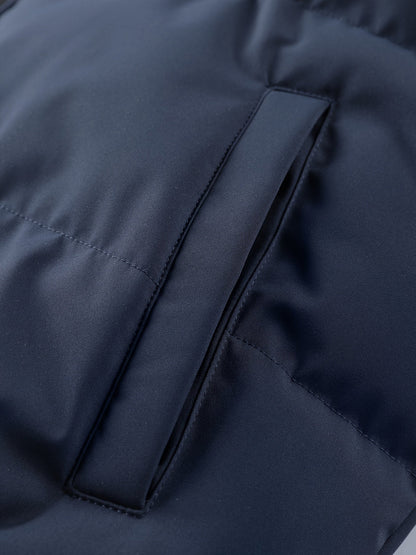 Hooded Quilted Jacket for Men | Ribbed Cosy Winter Style