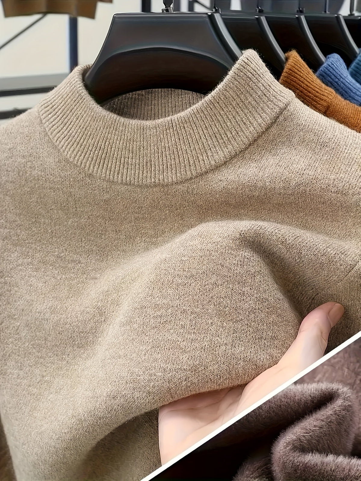 Warm Sweater for Men | Ribbed Cold Weather Ready