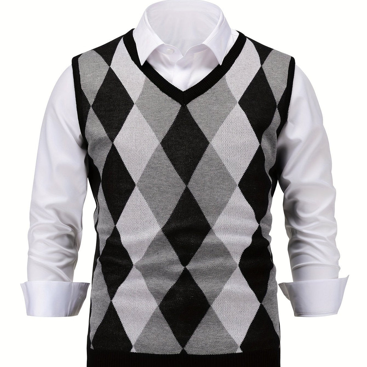 Lightweight Puffer Vest for Men | V Neck Warm Winter Layer