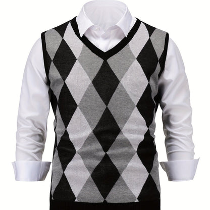 Lightweight Puffer Vest for Men | V Neck Warm Winter Layer