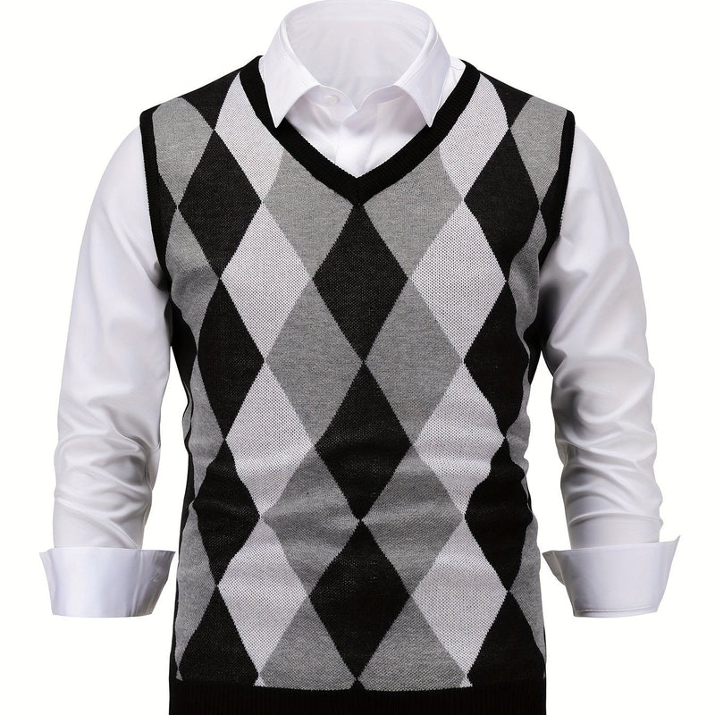 Lightweight Puffer Vest for Men | V Neck Warm Winter Layer