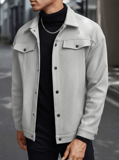 Everyday Winter Jacket for Men | Button Front Autumn Layering