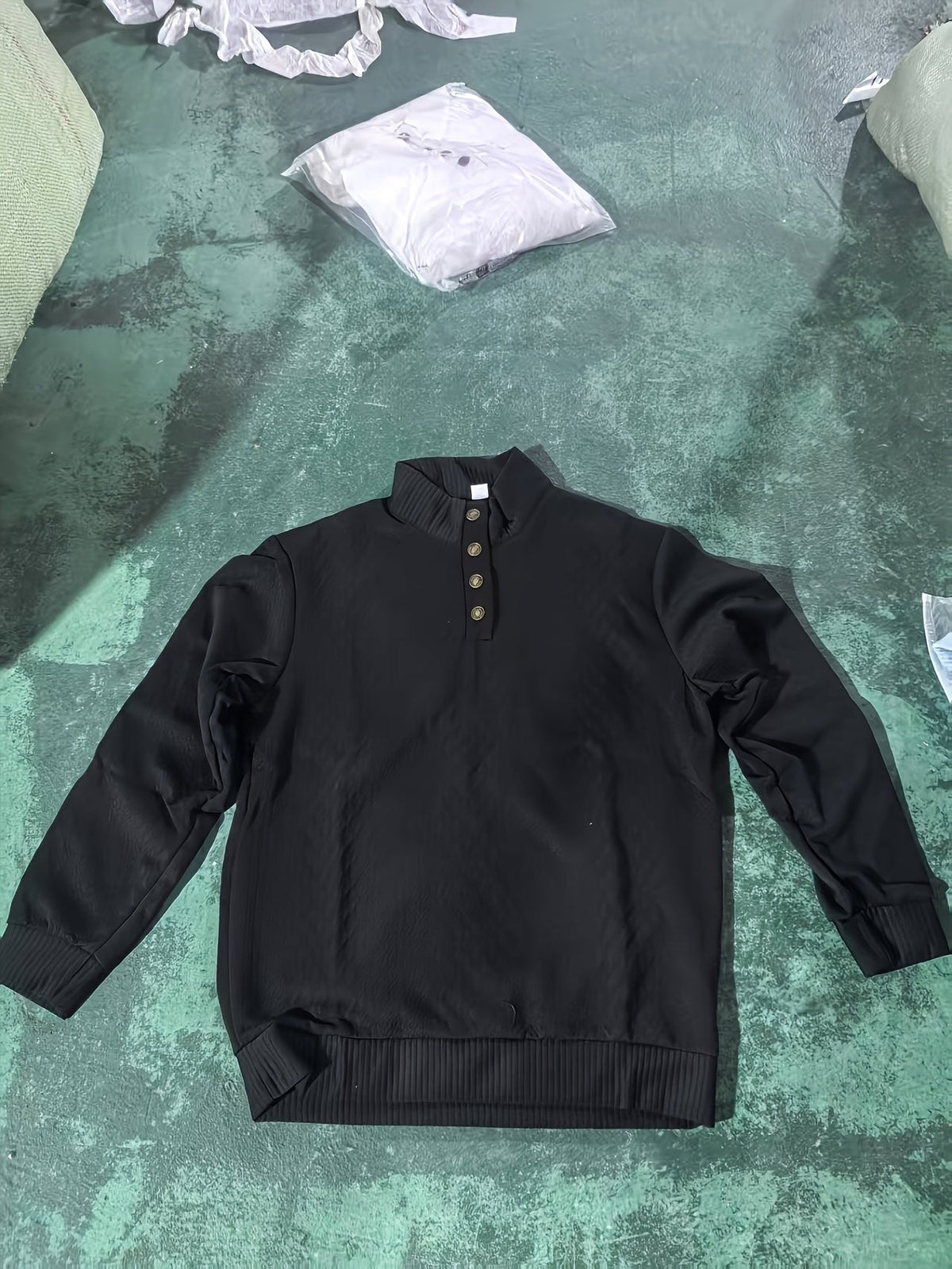 Oversized Sweater for Women | Button Front Funnel Neck Cold Weather Ready