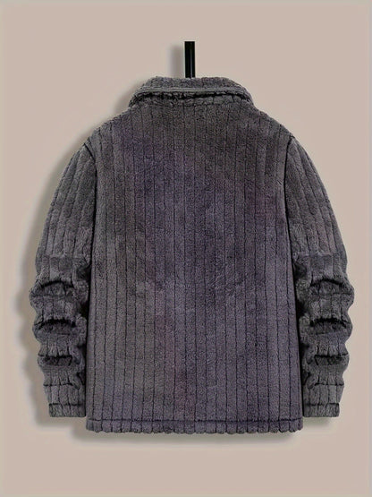Insulated Winter Jacket for Men | Button Front Autumn Layering