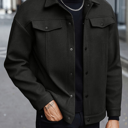 Everyday Winter Jacket for Men | Button Front Autumn Layering