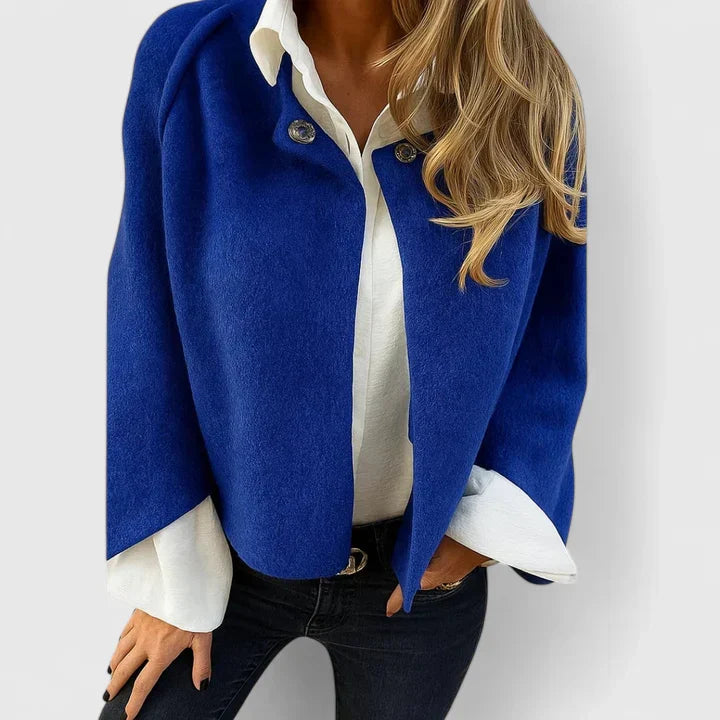 Cosy Winter Jacket for Women | Button Front Cropped Cold Weather Ready