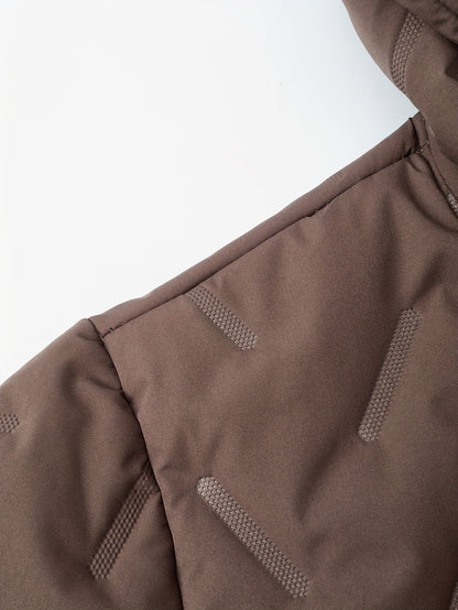 Fleece Lined Winter Jacket for Men | Side Zip Hooded Cold Weather Ready