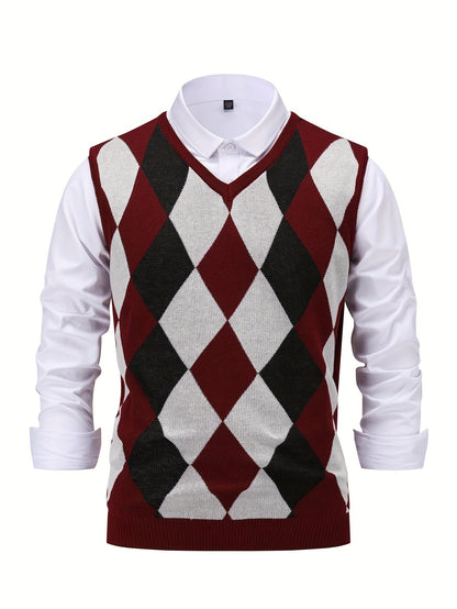 Lightweight Puffer Vest for Men | V Neck Warm Winter Layer