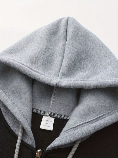 Hooded Hoodie for Men | Side Zip Warm Winter Layer