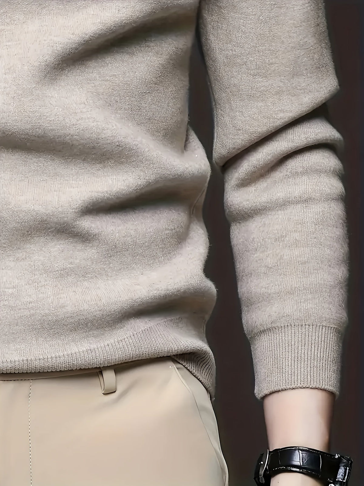 Warm Sweater for Men | Ribbed Cold Weather Ready