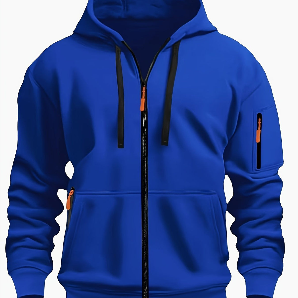 Hooded Hoodie for Women | Drawstring Full Zip Autumn Layering