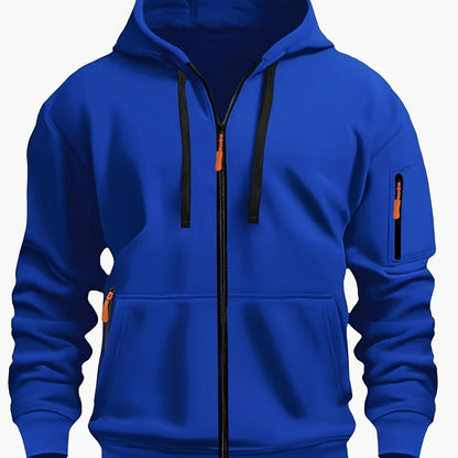 Hooded Hoodie for Women | Drawstring Full Zip Autumn Layering