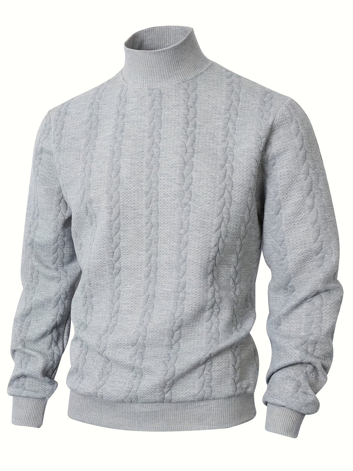 Turtleneck Sweatshirt for Men | Ribbed Cosy Winter Style