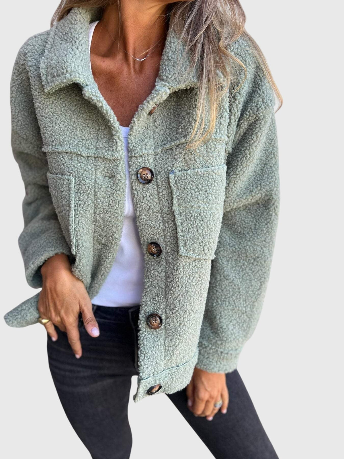 Cosy Winter Jacket for Women | Button Front Cold Weather Ready