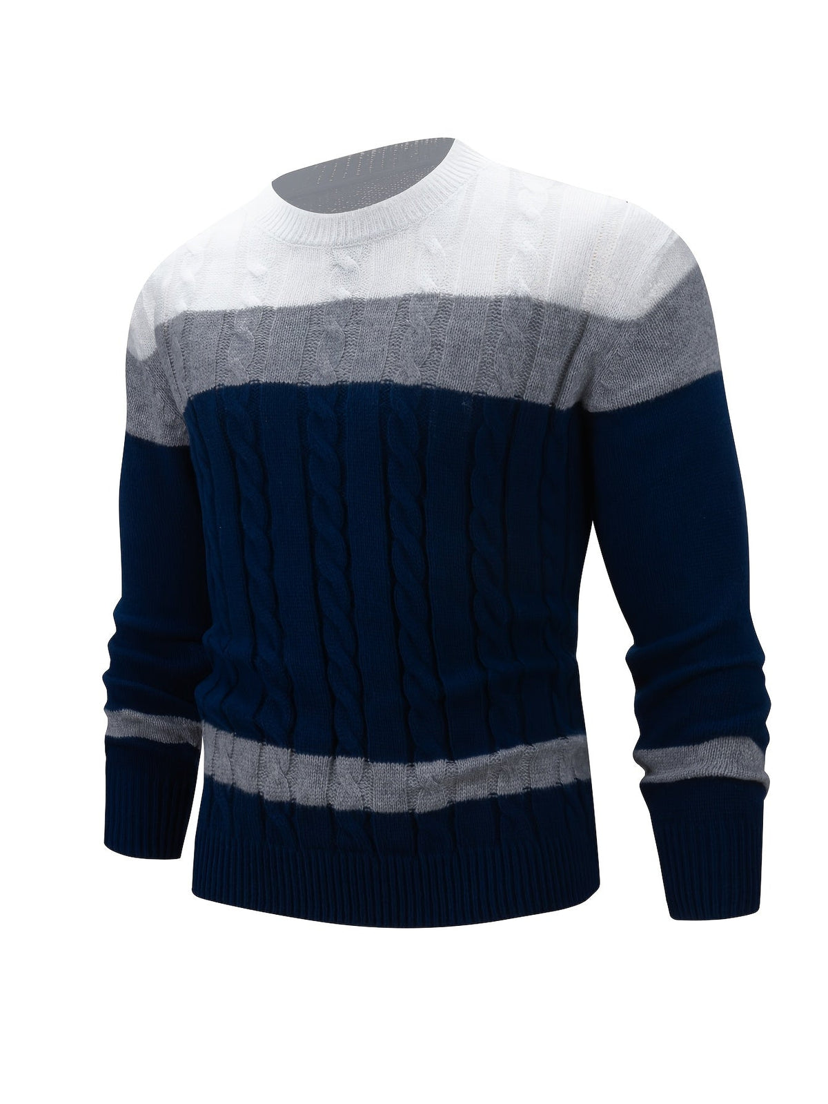 Everyday Sweater for Men | Ribbed Crew Neck Cold Weather Ready