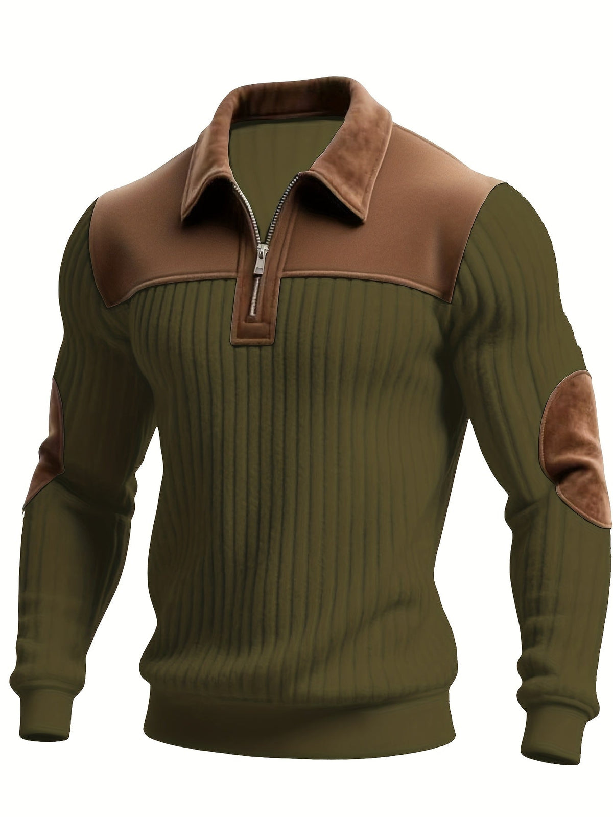 Half Zip Sweater for Women | Ribbed Funnel Neck Cosy Winter Style