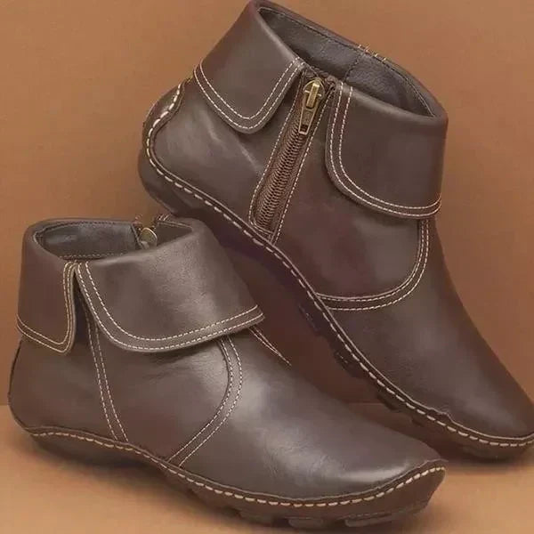 Warm Ankle Boots for Women | Side Zip Fall Booties