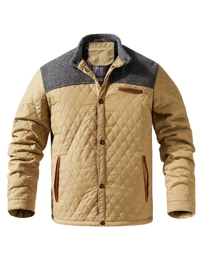 Quilted Puffer Jacket for Women | Funnel Neck Insulated Warm Winter Layer