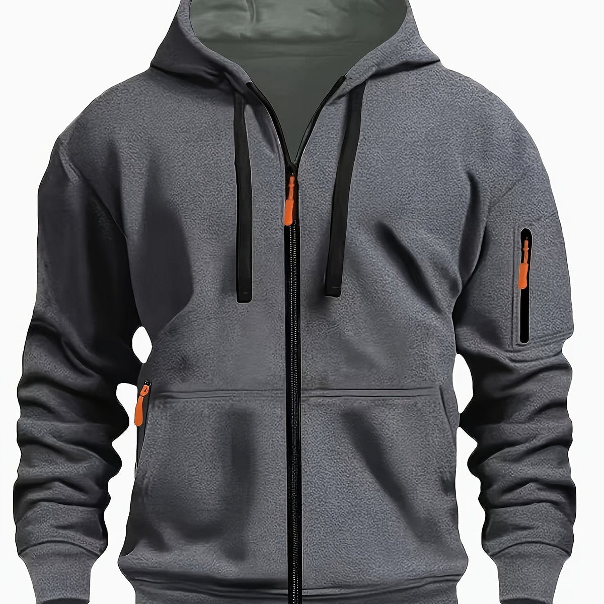Hooded Hoodie for Women | Drawstring Full Zip Autumn Layering