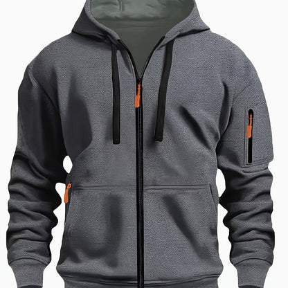 Hooded Hoodie for Women | Drawstring Full Zip Autumn Layering