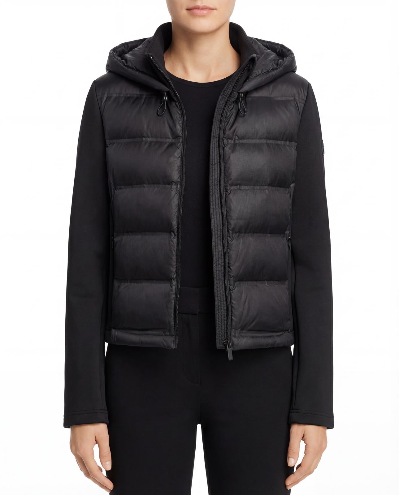 Hybrid Winter Puffer Jacket – Targeted Core Warmth with High-Stretch Performance Sleeves