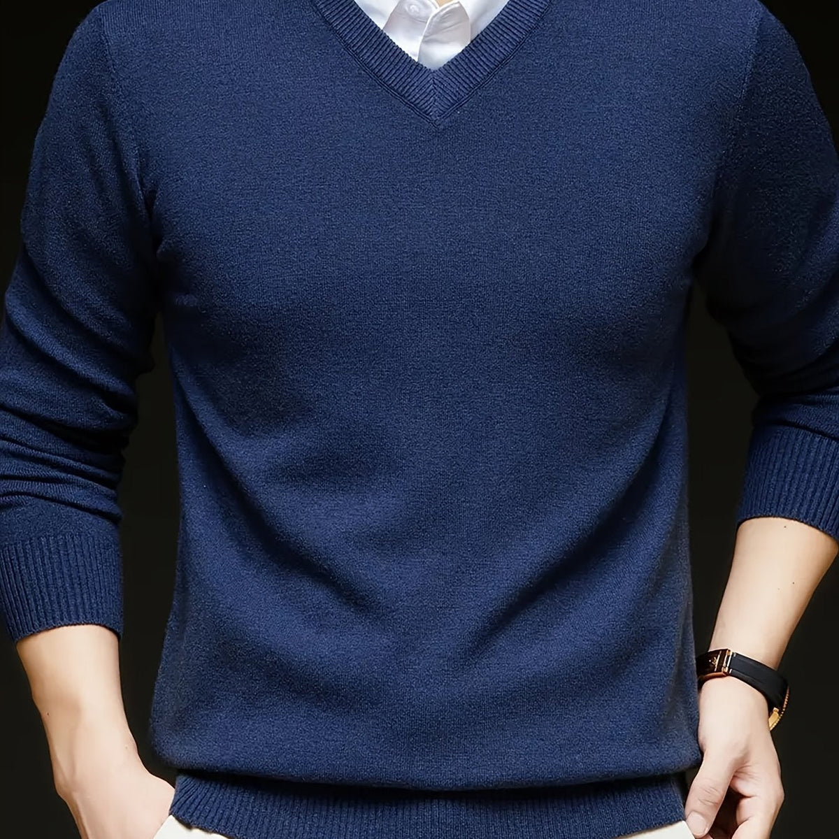 Warm Sweater for Men | V Neck Cosy Winter Style