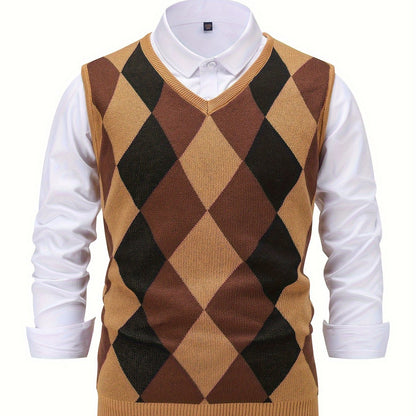 Lightweight Puffer Vest for Men | V Neck Warm Winter Layer