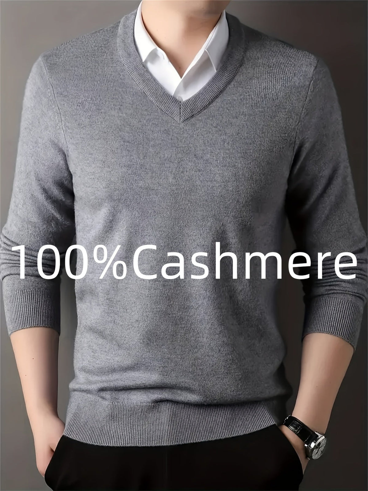 Insulated Sweater for Men | V Neck Lightweight Warm Winter Layer