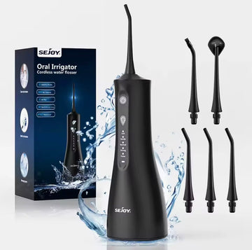VERIDZ Professional Water Flosser – Electric Dental Cleaner for Teeth, Gums & Braces with 5 Pressure Settings and 5 Tips