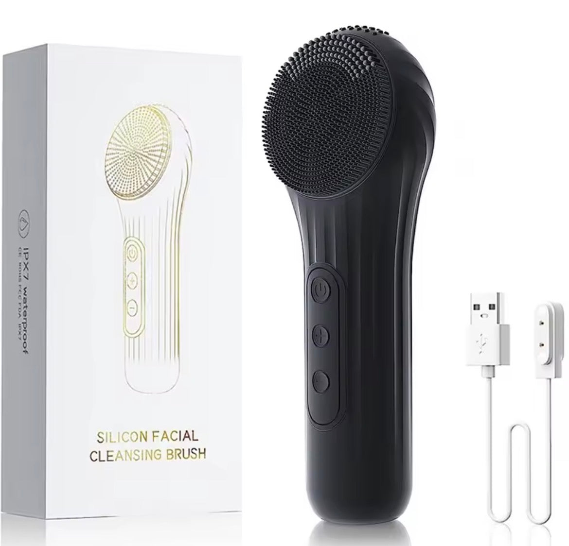 VERIDZ Sonic Waterproof Facial Cleansing Brush – Rechargeable Exfoliating Vibrating Face Scrubber for Deep Clean Skin Care