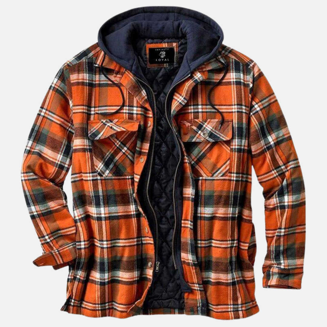 Hooded Quilted Jacket for Women | Button Front Warm Winter Layer